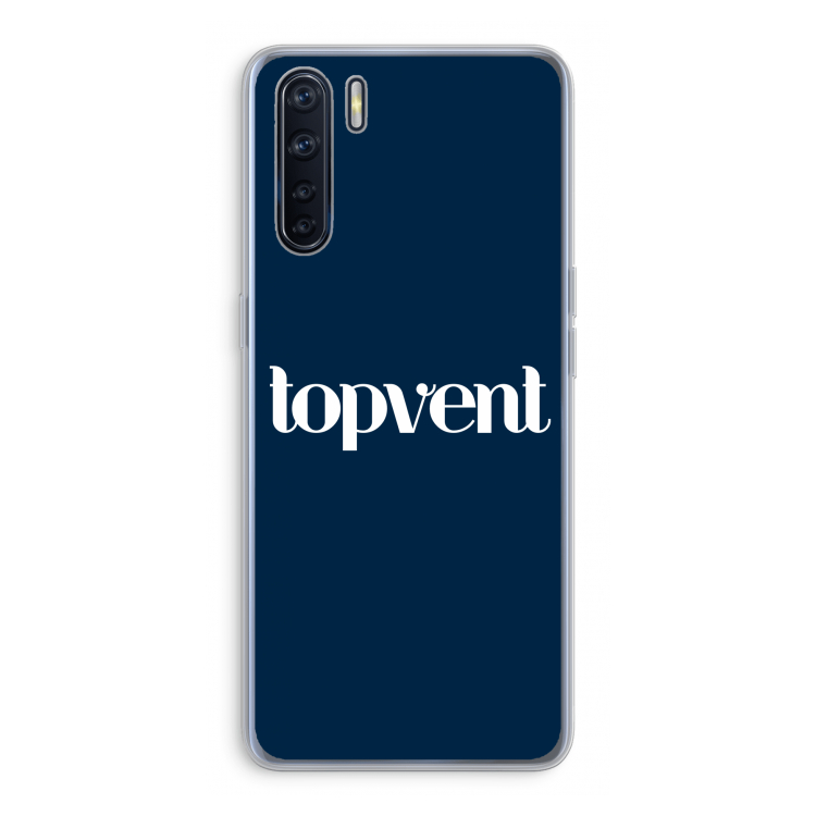 Topvent Navy: Oppo A91 Transparant Hoesje