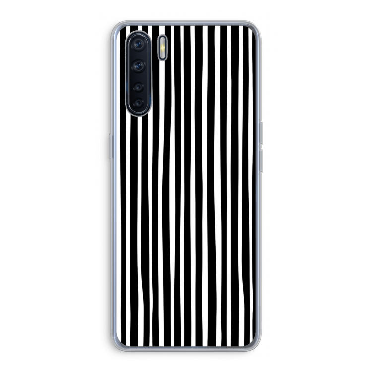 Stripes: Oppo A91 Transparant Hoesje