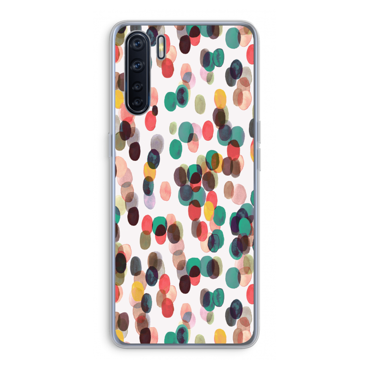 Tropical Dots: Oppo A91 Transparant Hoesje