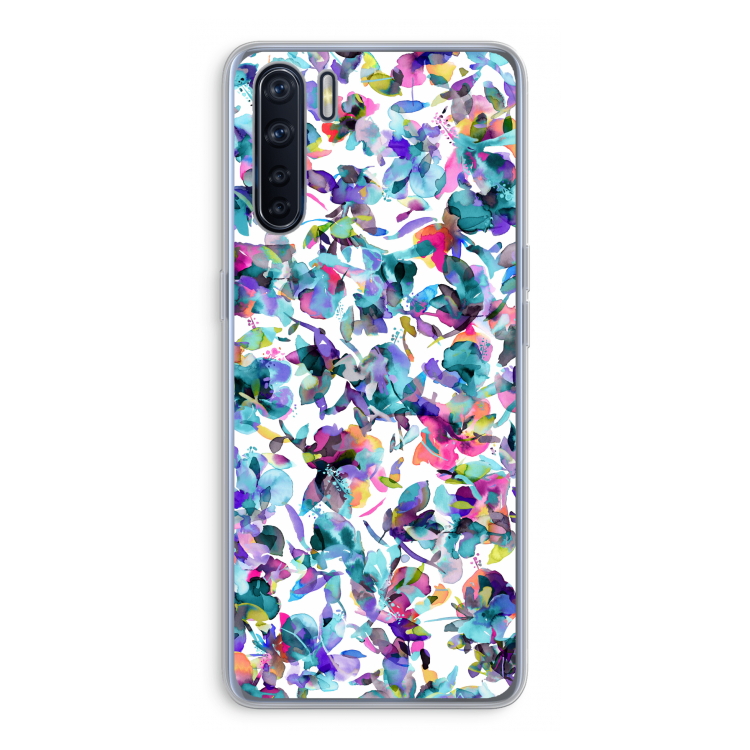 Hibiscus Flowers: Oppo A91 Transparant Hoesje