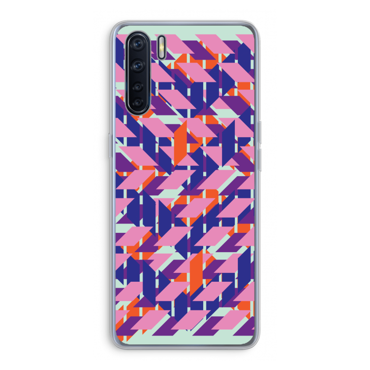 Skew Blush 3: Oppo A91 Transparant Hoesje