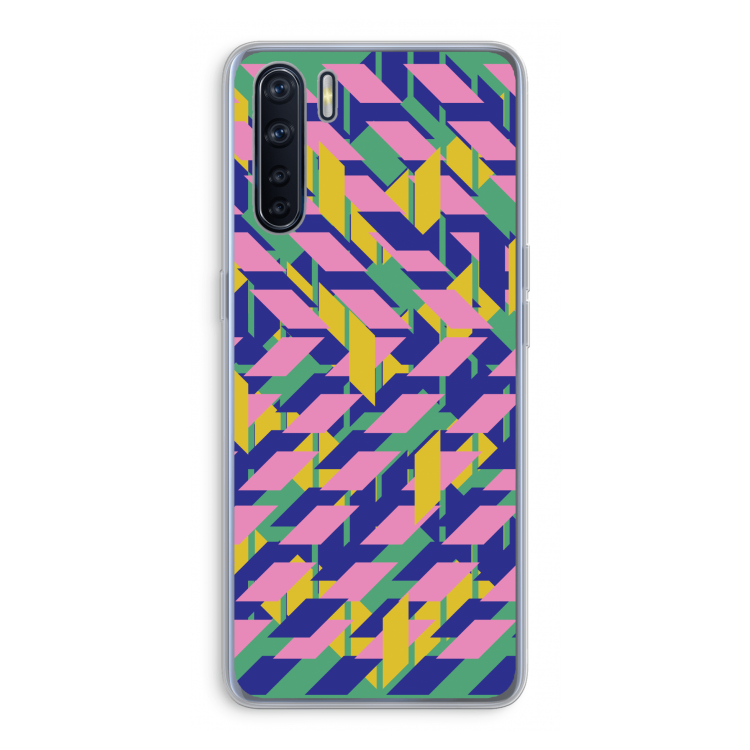Skew Blush 1: Oppo A91 Transparant Hoesje