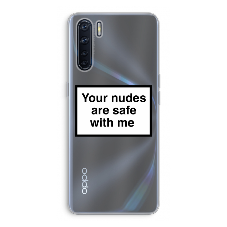 Safe with me: Oppo A91 Transparant Hoesje