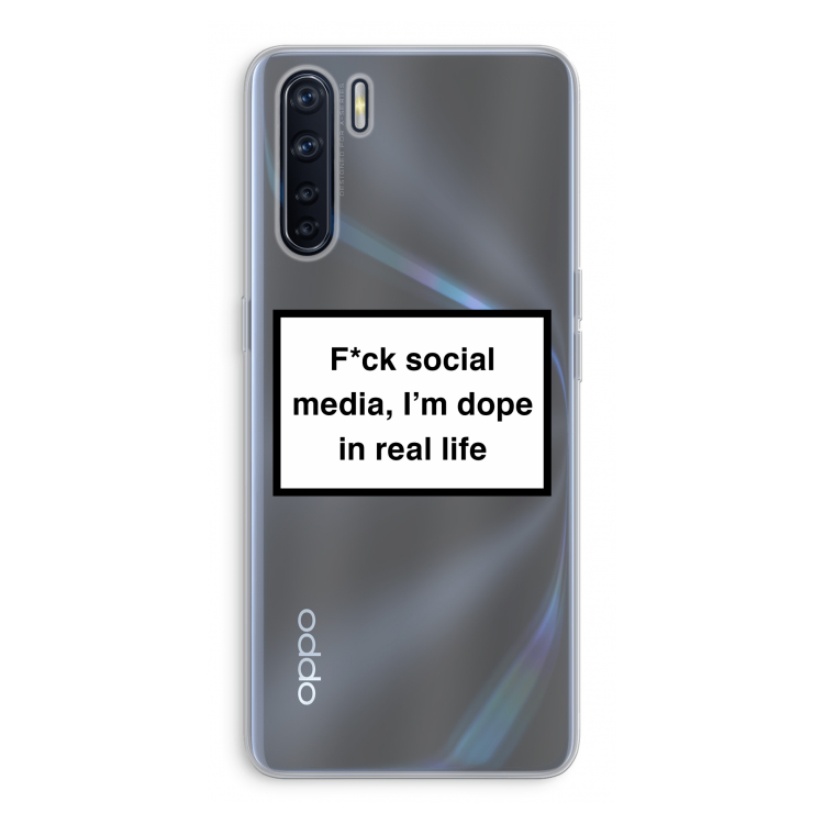 I'm dope: Oppo A91 Transparant Hoesje