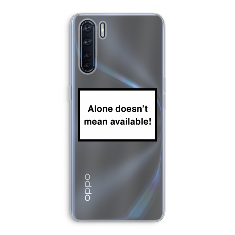 Alone: Oppo A91 Transparant Hoesje