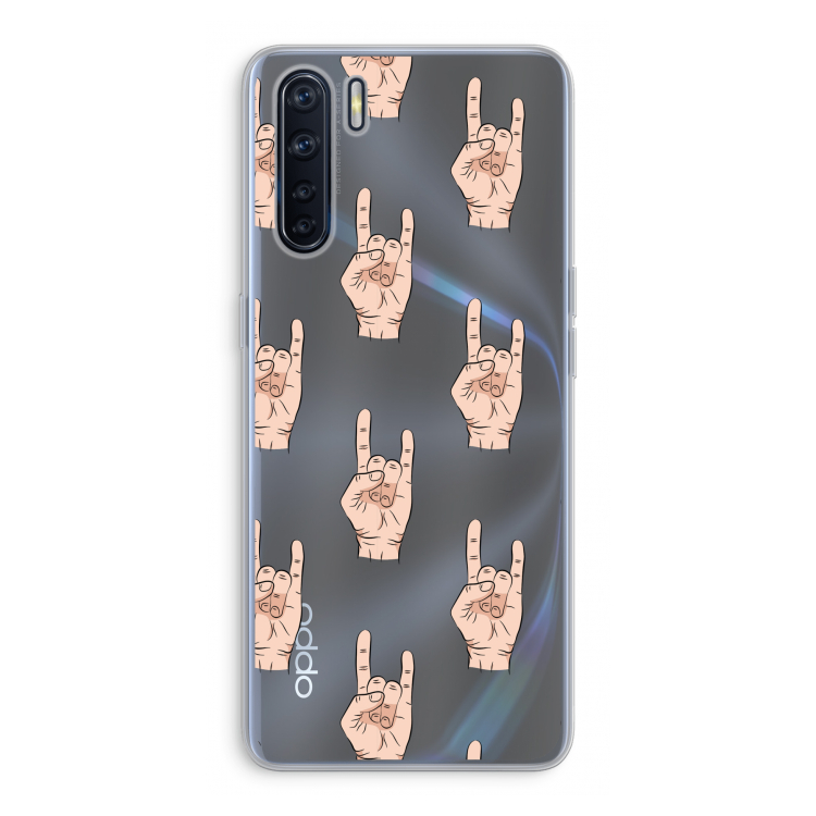 Rock: Oppo A91 Transparant Hoesje
