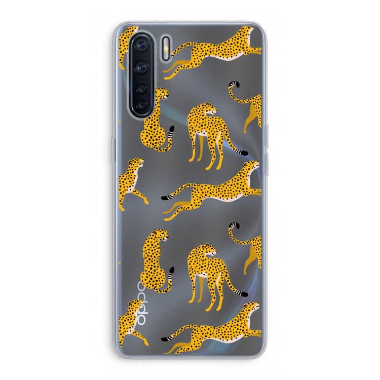 Luipaard: Oppo A91 Transparant Hoesje