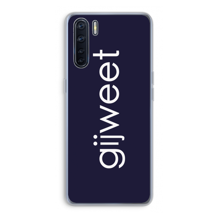 Gijweet: Oppo A91 Transparant Hoesje