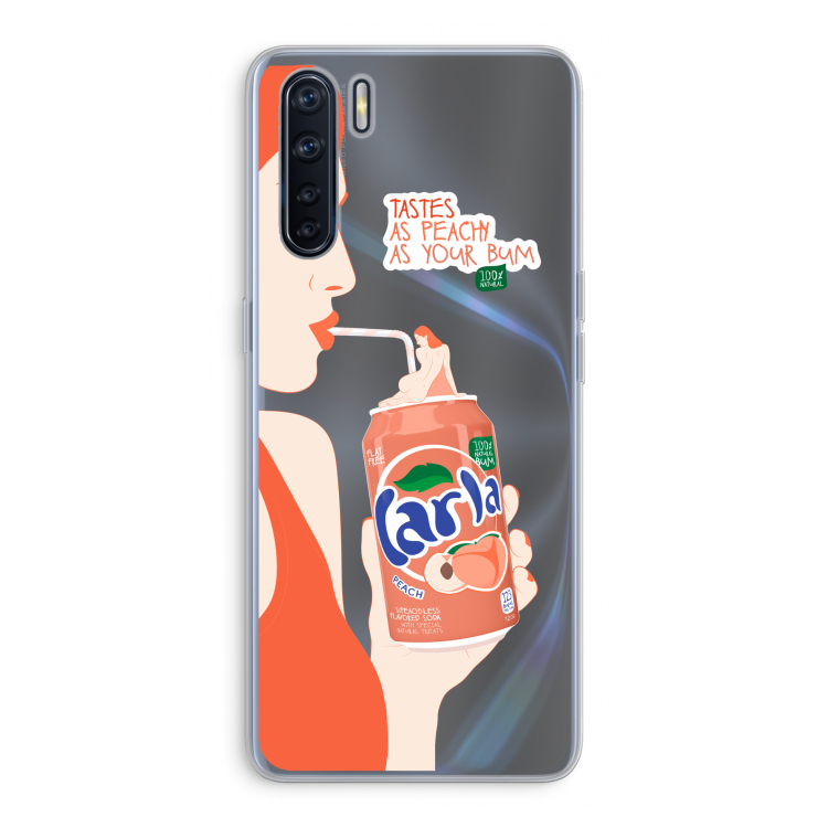 Peach please!: Oppo A91 Transparant Hoesje
