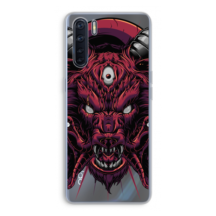 Hell Hound and Serpents: Oppo A91 Transparant Hoesje