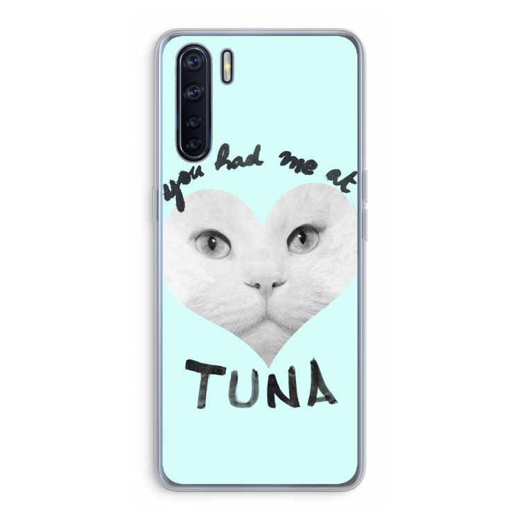 You had me at tuna: Oppo A91 Transparant Hoesje
