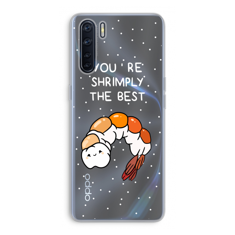 You're Shrimply The Best: Oppo A91 Transparant Hoesje