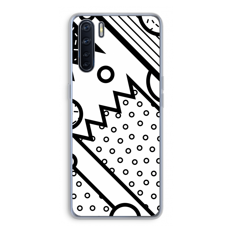 Pop Art #4: Oppo A91 Transparant Hoesje