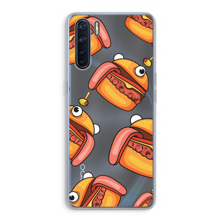 Hamburger: Oppo A91 Transparant Hoesje