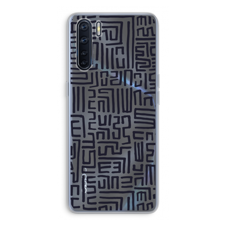 Moroccan Print: Oppo A91 Transparant Hoesje