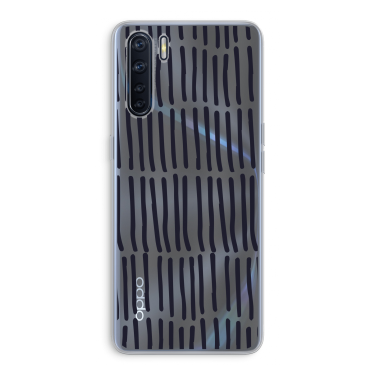 Moroccan stripes: Oppo A91 Transparant Hoesje