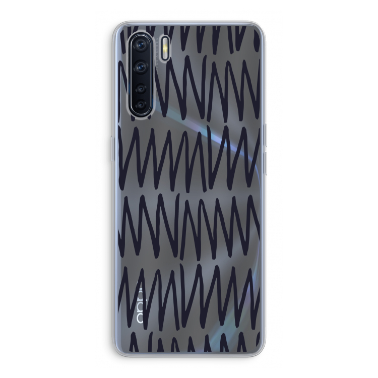 Marrakech Zigzag: Oppo A91 Transparant Hoesje