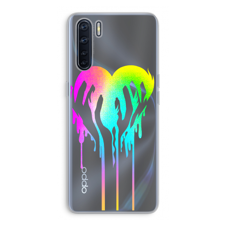 Hold My Heart: Oppo A91 Transparant Hoesje