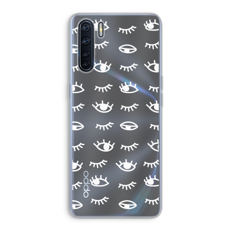 Eye pattern #3: Oppo A91 Transparant Hoesje