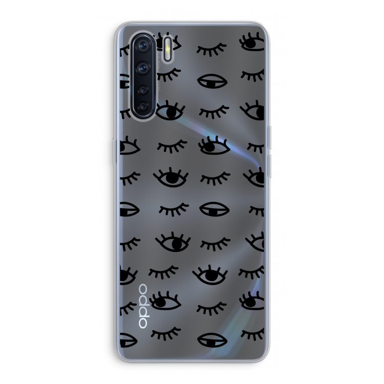 Eye pattern #2: Oppo A91 Transparant Hoesje