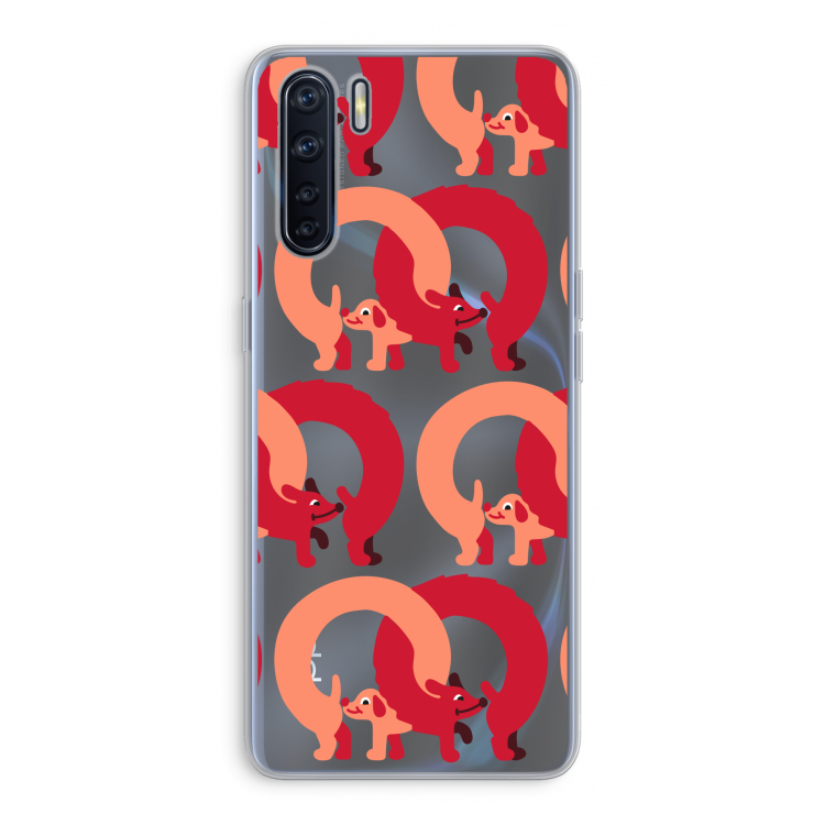 Dogs: Oppo A91 Transparant Hoesje