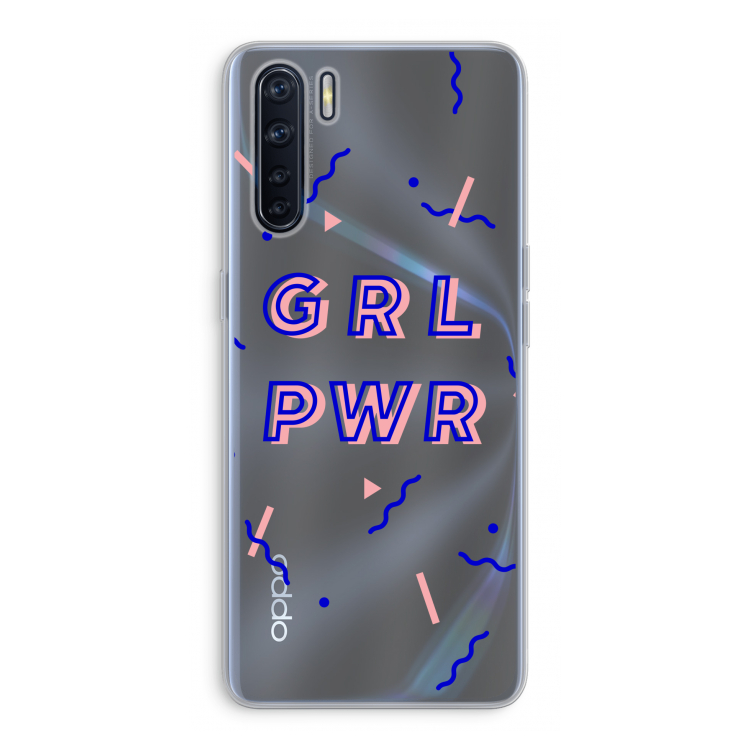GRL PWR: Oppo A91 Transparant Hoesje