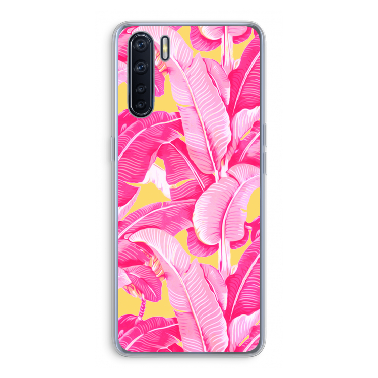 Pink Banana: Oppo A91 Transparant Hoesje