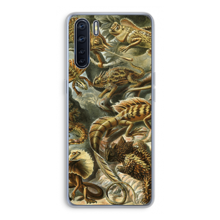 Haeckel Lacertilia: Oppo A91 Transparant Hoesje