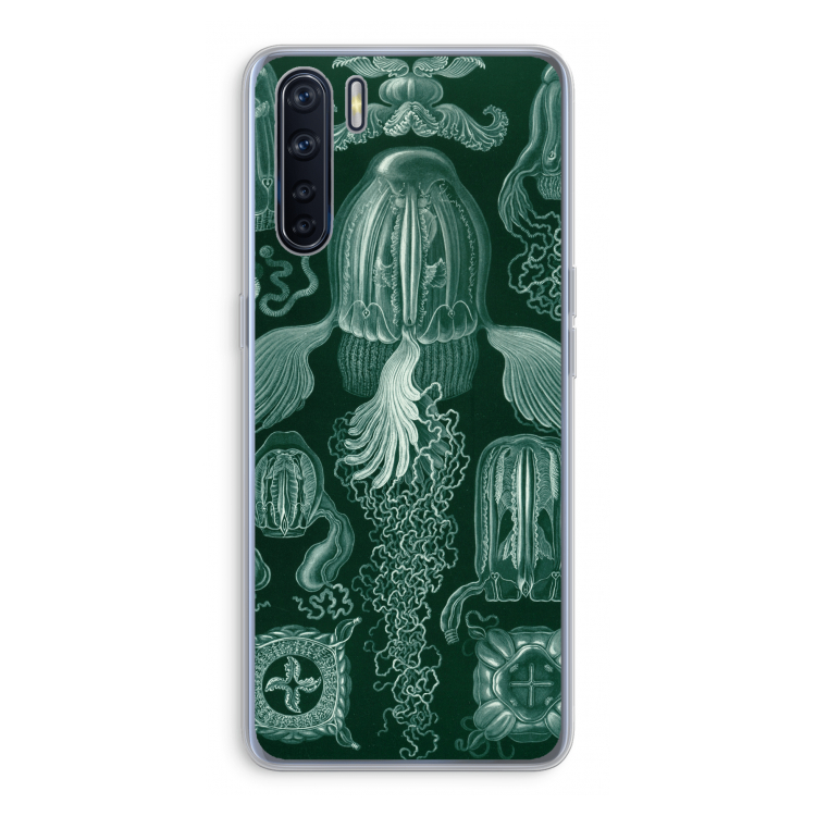 Haeckel Cubomedusae: Oppo A91 Transparant Hoesje