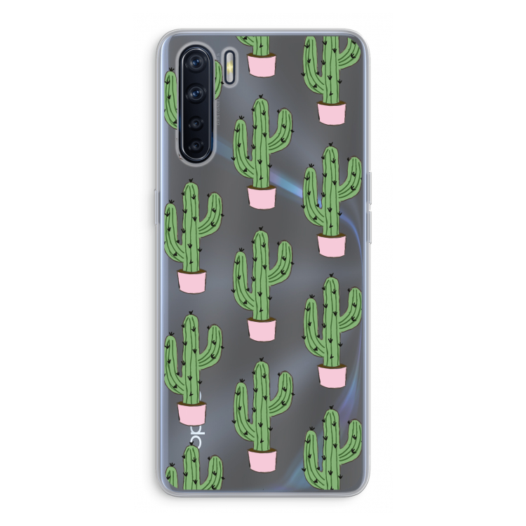 Cactus Lover: Oppo A91 Transparant Hoesje