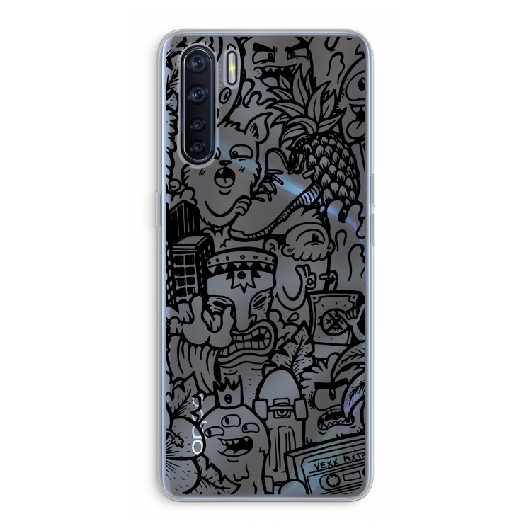 Vexx Black Mixtape: Oppo A91 Transparant Hoesje