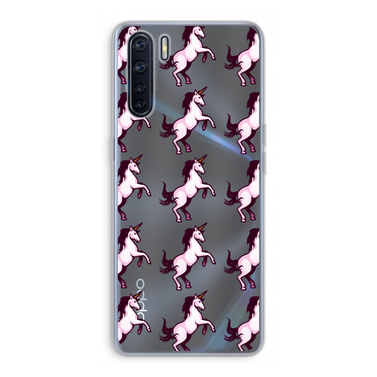 Musketon Unicorn: Oppo A91 Transparant Hoesje
