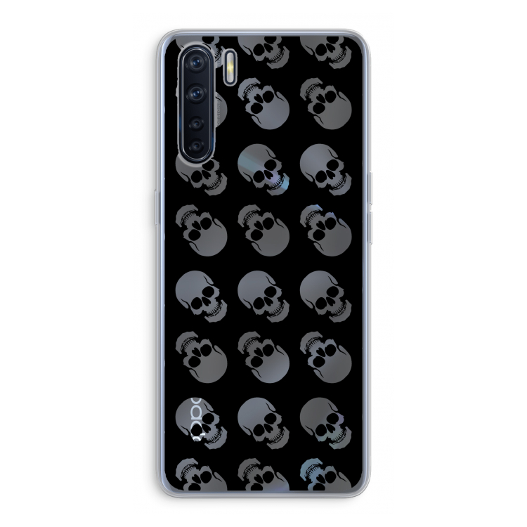 Musketon Skulls: Oppo A91 Transparant Hoesje