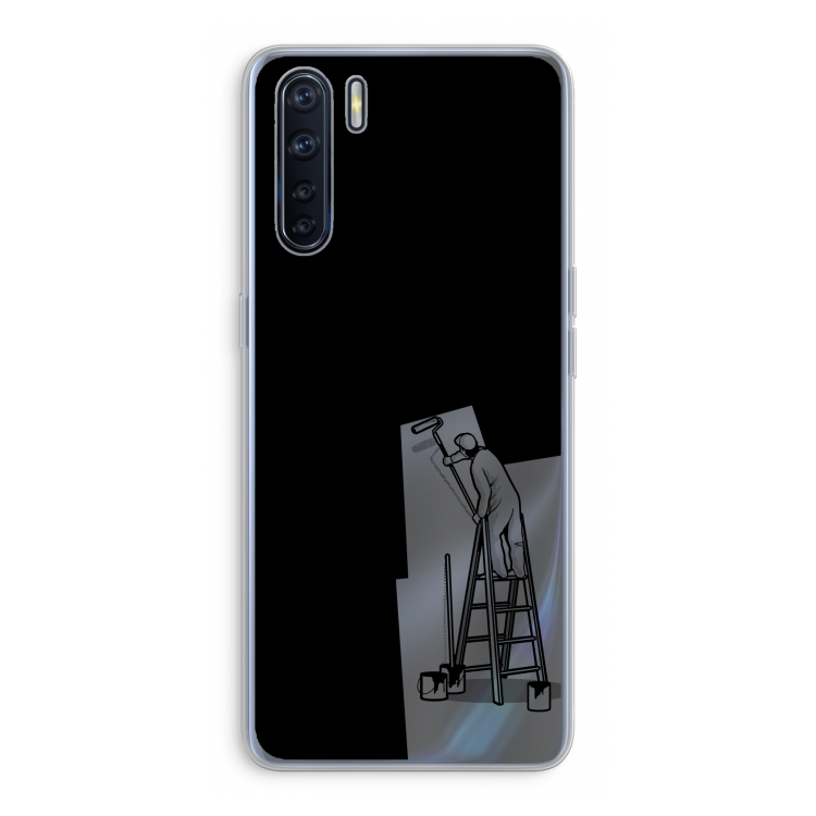 Musketon Painter: Oppo A91 Transparant Hoesje