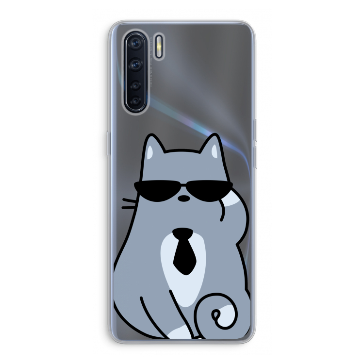Cool cat: Oppo A91 Transparant Hoesje