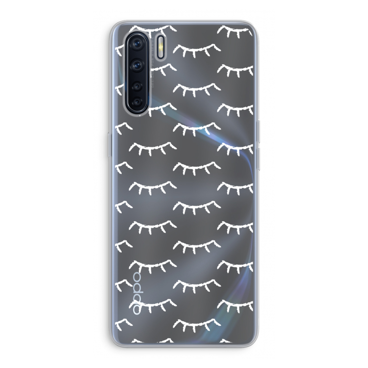 Wimpers: Oppo A91 Transparant Hoesje