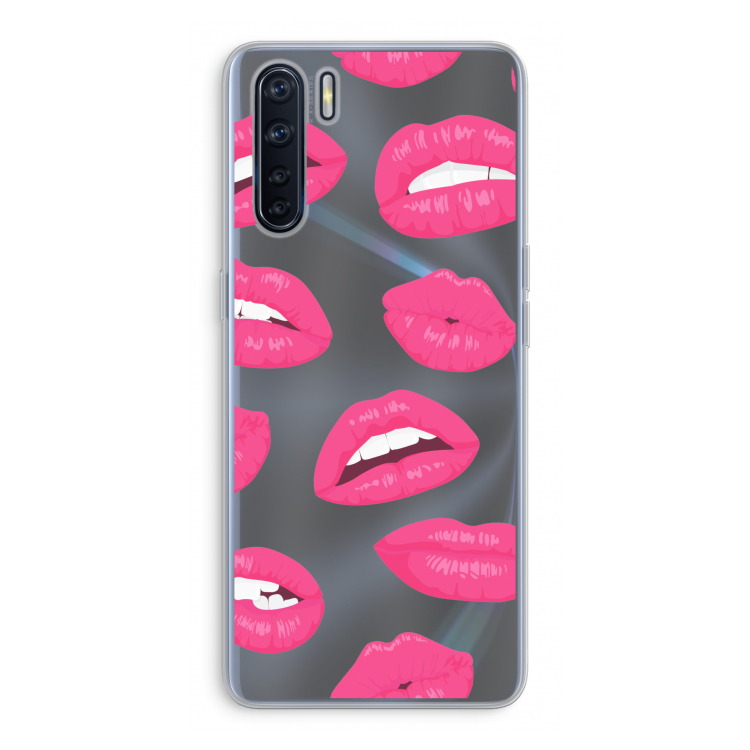 Bite my lip: Oppo A91 Transparant Hoesje