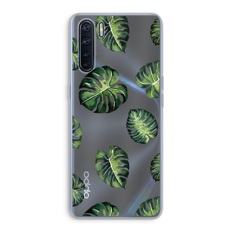 Tropische bladeren: Oppo A91 Transparant Hoesje