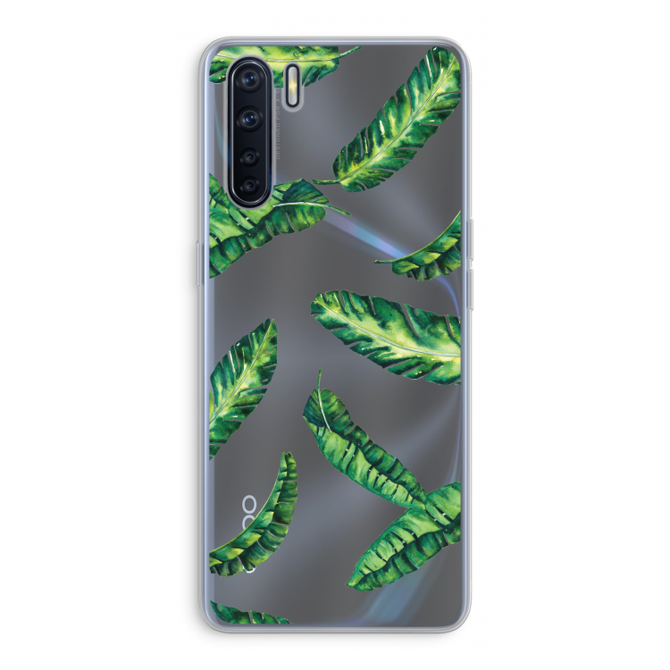 Lange bladeren: Oppo A91 Transparant Hoesje