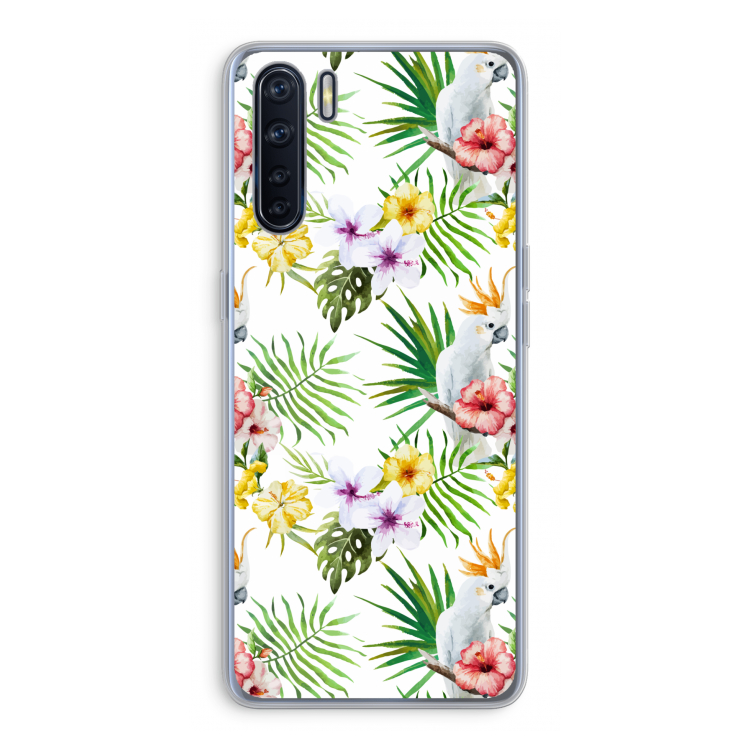 Gele kuif: Oppo A91 Transparant Hoesje