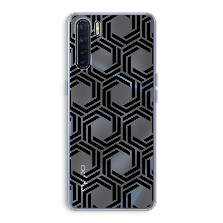 Geometrisch patroon: Oppo A91 Transparant Hoesje