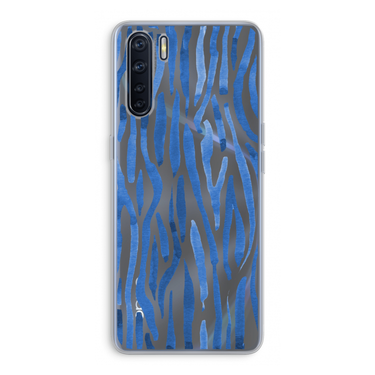 Blauwe nerven: Oppo A91 Transparant Hoesje