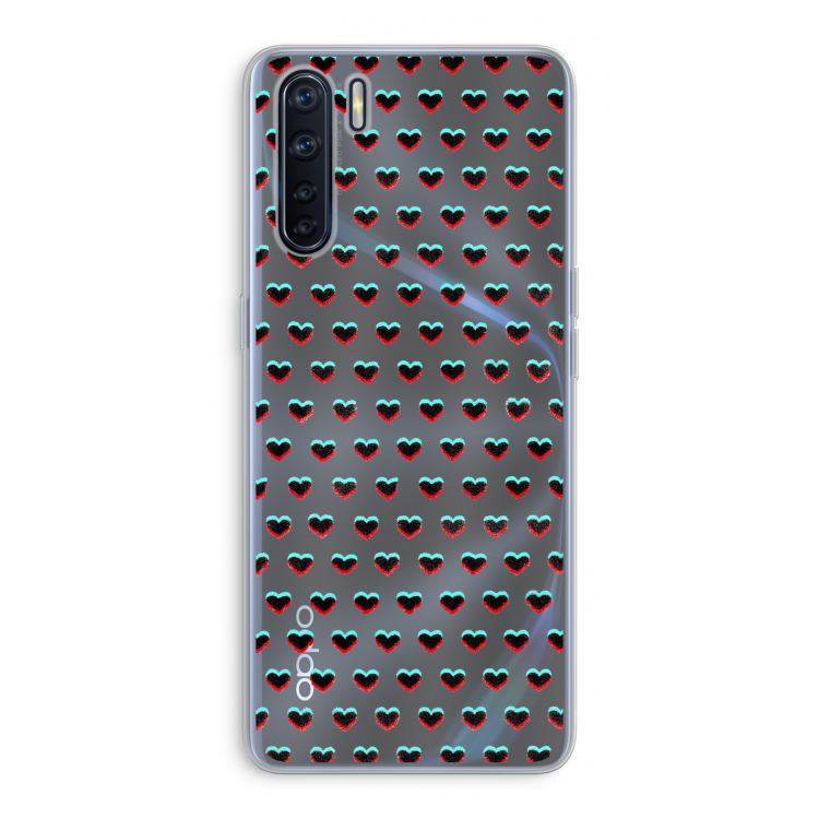 Hartjes: Oppo A91 Transparant Hoesje