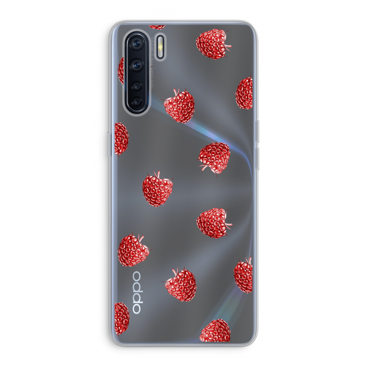 Framboosjes: Oppo A91 Transparant Hoesje