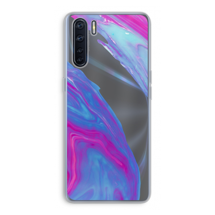 Zweverige regenboog: Oppo A91 Transparant Hoesje