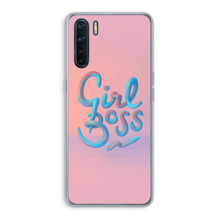 Girl boss: Oppo A91 Transparant Hoesje