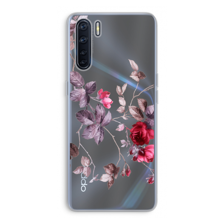 Mooie bloemen: Oppo A91 Transparant Hoesje