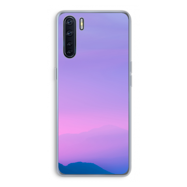 Sunset pastel: Oppo A91 Transparant Hoesje