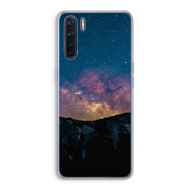Travel to space: Oppo A91 Transparant Hoesje