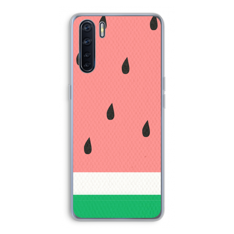 Watermeloen: Oppo A91 Transparant Hoesje
